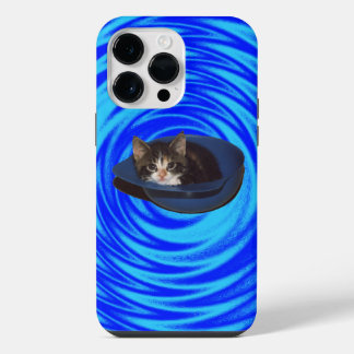 Psychedelic cat iPhone 14 pro max case