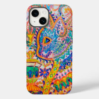 Psychedelic Cat, Louis Wain Case-Mate iPhone Case