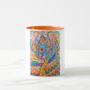 Psychedelic Cat, Louis Wain Mug