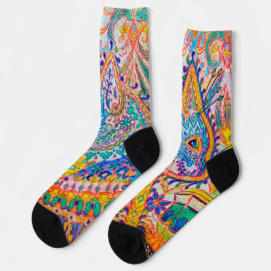 Psychedelic Cat, Louis Wain Socks