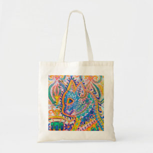 Psychedelic Cat, Louis Wain Tote Bag
