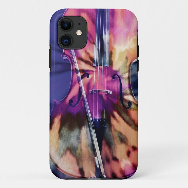 Psychedelic cello Case-Mate iPhone case (Back)
