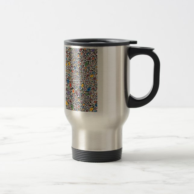 Psychedelic Cheetah Travel Mug (Right)