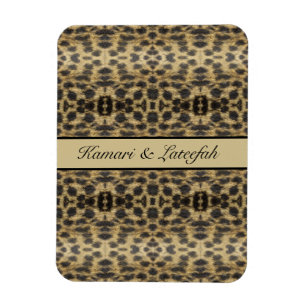 psychedelic cheetah, wild Africa customisable Magnet