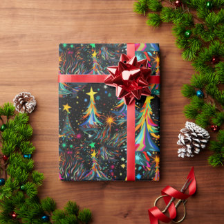 Psychedelic Christmas #1 Wrapping Paper