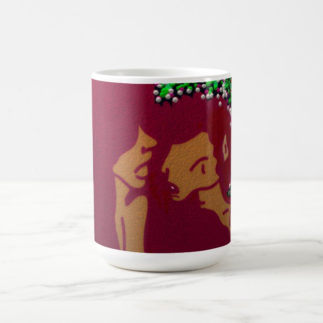 Psychedelic Christmas Love Coffee Mug (Center)