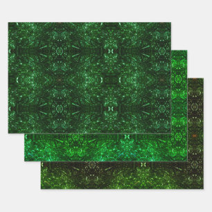 psychedelic christmas wrapping paper sheet