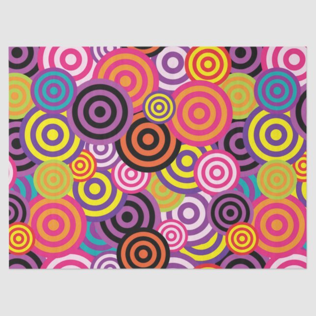psychedelic circles tissue paper (Front)