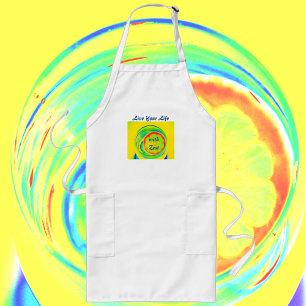Psychedelic Citrus Long Apron