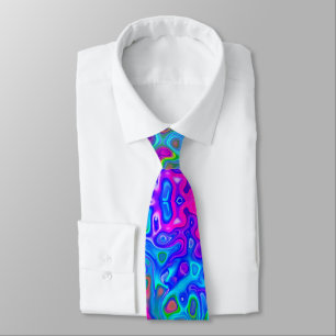 Psychedelic colorful Neck Tie abstract
