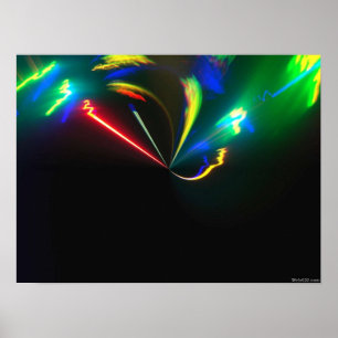 psychedelic colour explosion poster
