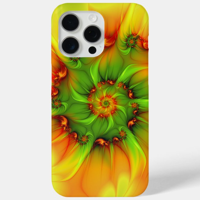 Psychedelic Colourful Modern Abstract Fractal Art Case-Mate iPhone Case (Back)