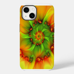 Psychedelic Colourful Modern Abstract Fractal Art iPhone 14 Case
