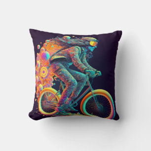 Psychedelic Cyclist  , cycling.   Cushion
