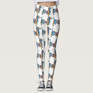 Psychedelic Dachshund Leggings