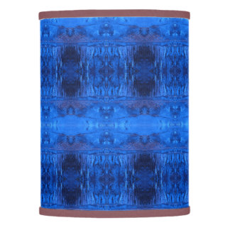 Psychedelic deep blue water, light & dark blues lamp