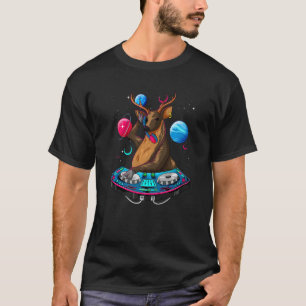 Psychedelic Deer DJ EDM Raver Trance Music Festiva T-Shirt