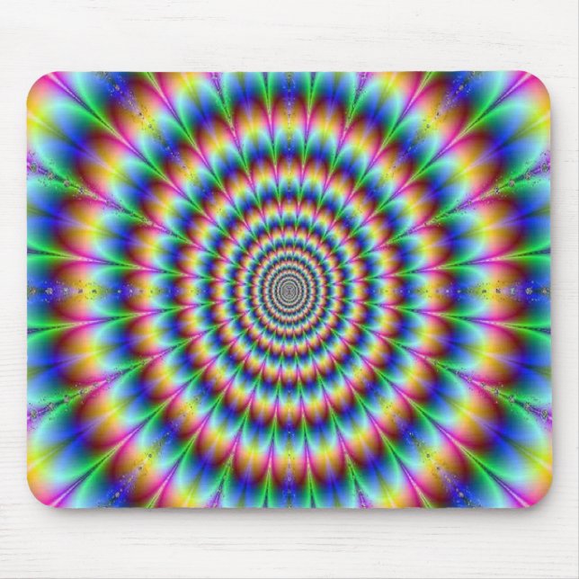 Psychedelic Design Mouse Pad (Front)
