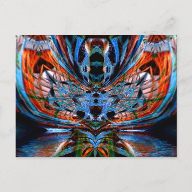 Psychedelic DragonFly Postcard (Front)