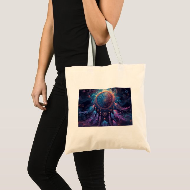 Psychedelic dreamcatcher tote bag (Front (Product))