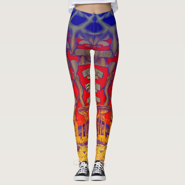 Psychedelic Dreamland Leggings (Front)