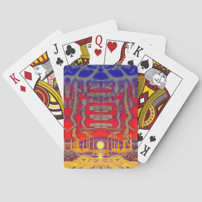 Psychedelic Dreamland Playing Cards (Back)