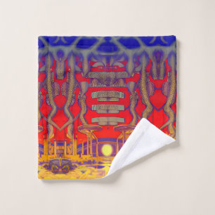 Psychedelic Dreamland Wash Cloth