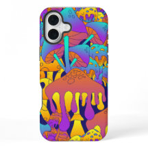 Psychedelic Drippy Mushroom iPhone / iPad case