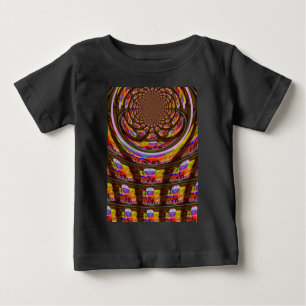 Psychedelic Easter Kaleidoscope Art Print Baby T-Shirt