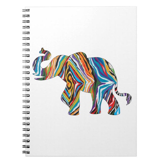 psychedelic elephant notebook (Front)