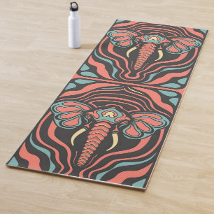 Psychedelic Elephant  Yoga Mat