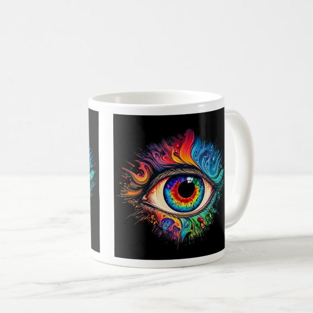 Psychedelic Eye Classic Mug, 11 oz  Coffee Mug (Front Right)