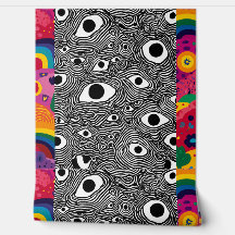 Psychedelic Eye Pattern Wallpaper - Trippy Optical