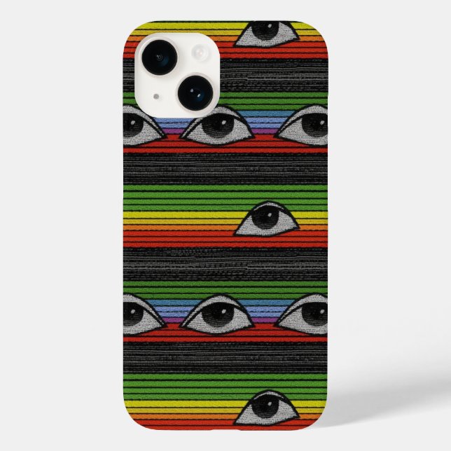 Psychedelic Eyes Pattern Case-Mate iPhone Case (Back)