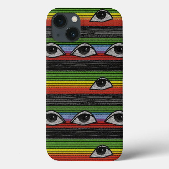 Psychedelic Eyes Pattern Case-Mate iPhone Case (Back)
