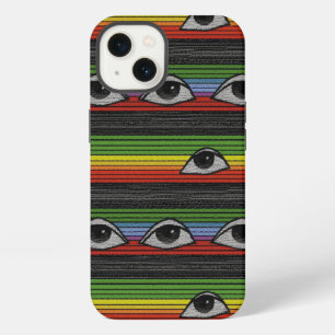 Psychedelic Eyes Pattern iPhone 13 Case