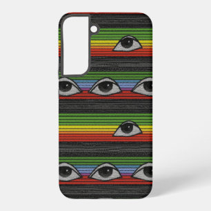 Psychedelic Eyes Pattern Samsung Galaxy Case