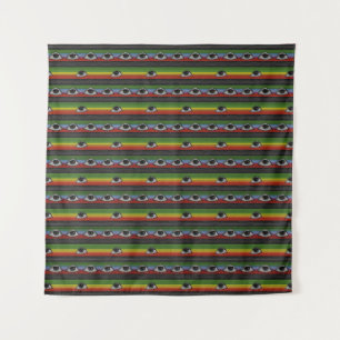 Psychedelic Eyes Pattern Tapestry