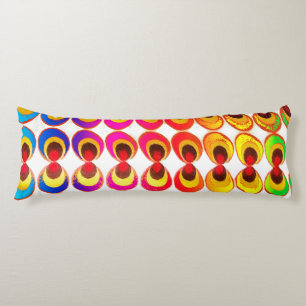 Psychedelic fabric body cushion