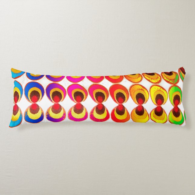 Psychedelic fabric body cushion (Front)