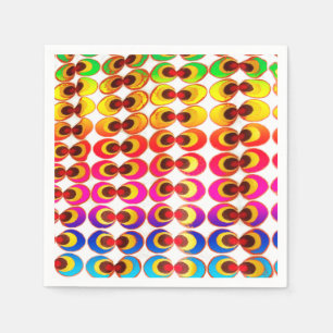 Psychedelic fabric napkin