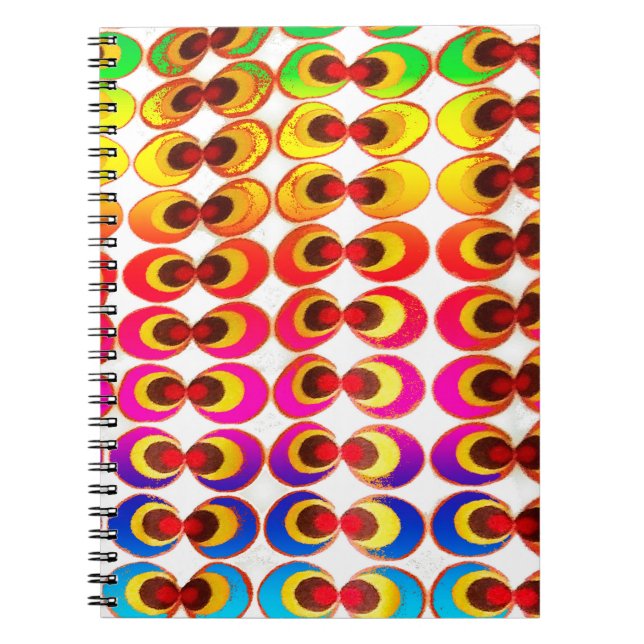 Psychedelic fabric notebook (Front)