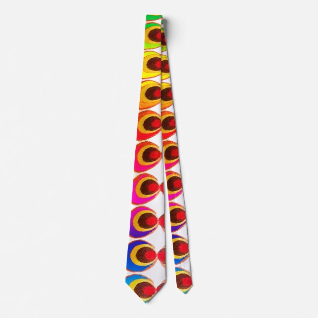 Psychedelic fabric tie (Front)