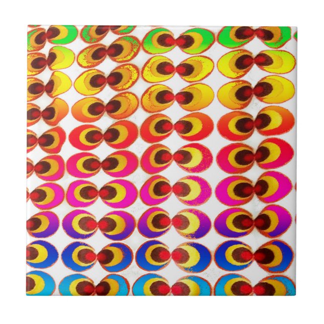Psychedelic fabric tile (Front)