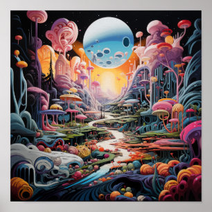 Psychedelic Fantasy Poster