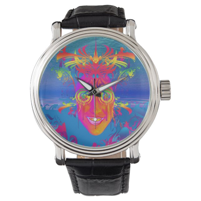Psychedelic Fish Watch (Front)