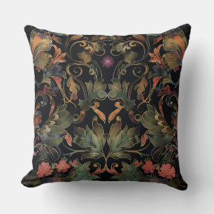 Psychedelic Flight Tapestry Botanical Cushion