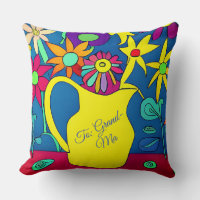 Psychedelic Floral Pot for Gran