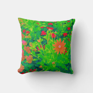 Psychedelic Flower Bed Cushion