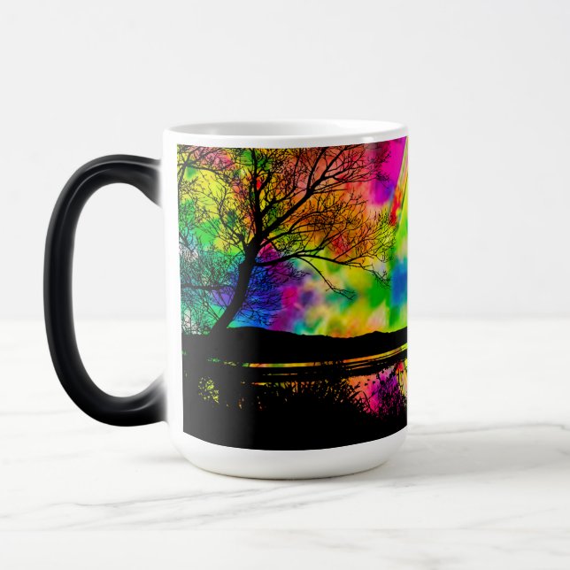 Psychedelic Forest Magic Coffee Mug (Left)